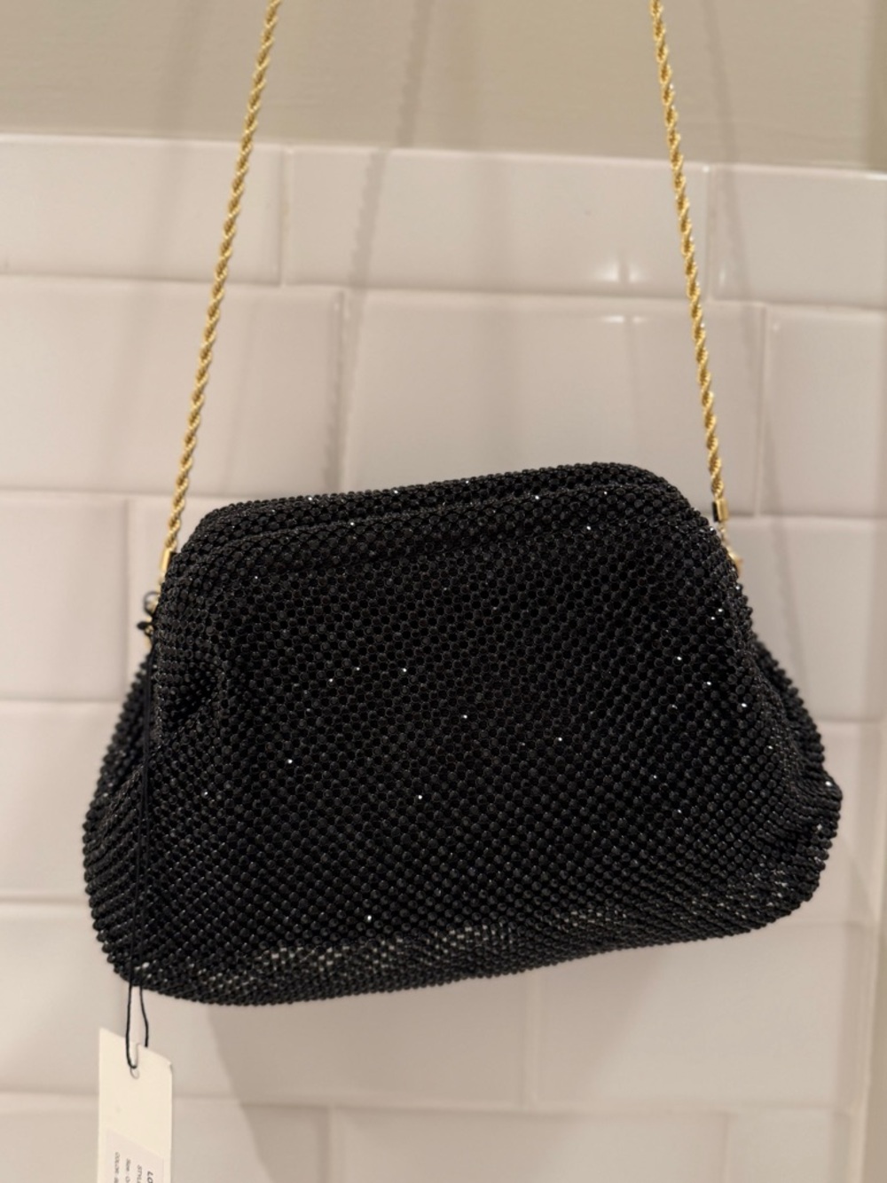 Loeffler Randall. Doreen Clutch with Crossbody Strap. Black. NWT. - Picture 6 of 9